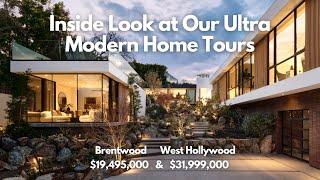 Inside Two Ultra Modern $32M and 19.5M Homes In Brentwood & West Hollywood-Behind The Tour Episode 1