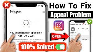 How To Fix You Submitted An Appeal Instagram 2024 | You Submitted An Appeal Instagram Problem Solve