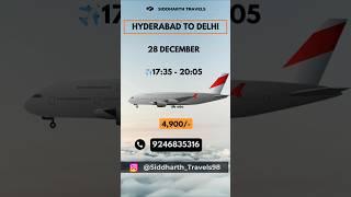 "Massive DiscountsCheapest Flights From Hyderabad To Delhi | Hyderabad To Delhi Flight Price"