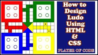  Design Ludo Using HTML & CSS ||HTML Project for Beginners || Player Of Code 