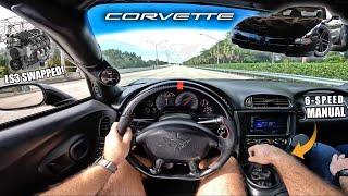 LOUD 580HP Cammed LS3 Swapped C5 Corvette POV Drive [4K]  - RAW LS3 HARD PULLS (no yapping)