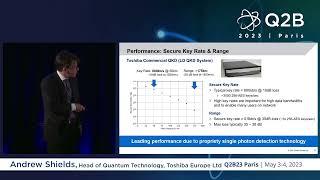 Q2B 2023 Paris | Delivering Large-Scale Quantum-Secured Networks | Andrew Shields