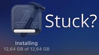 Is your Xcode stuck on Installing? Try this!