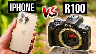 Canon R100 vs iPhone | Can a $479 Entry Level Camera Beat a Smartphone?