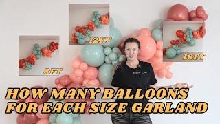 How to create a different size balloon garland