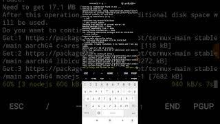 Install nodejs and express in Android devices.