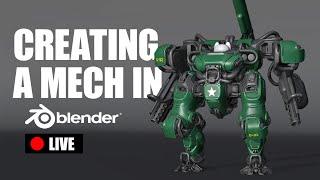 LIVE - Blender Mecha Sunday