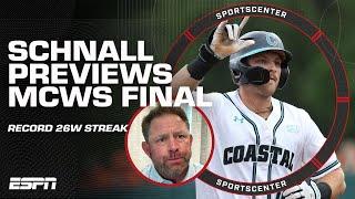 Coastal Carolina HC Kevin Schnall on 26W streak, seeking to make MCWS history  | SportsCenter