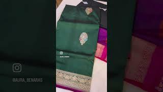 Pure Banarasi katan silk sarees, shop online at www.aurabenaras.com