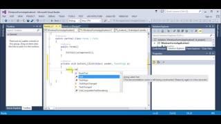 Visual Studio beginners guide (change label text) after button click C#