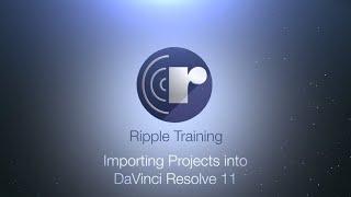 How to import your project into DaVinci Resolve 11