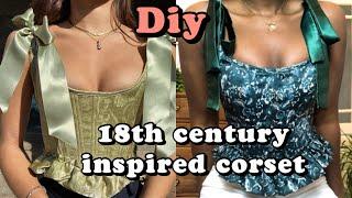 How to make a corset top | 18th century inspired | vintage corset top