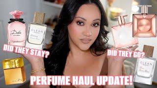 PERFUME HAUL UPDATE!  DID THEY STAY  OR DID THEY GO?  | AMY GLAM 