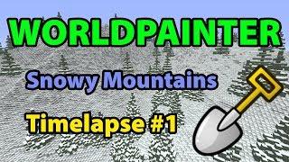 Worldpainter timelapse #1 (Snowy Mountains)