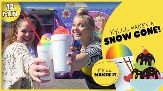 Kylee Makes a Snow Cone! See Inside an Ice Cream Truck and Learn How to Make a Snow Cone!