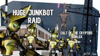 I RAIDED Cult of the Cryptids Roblox With JUNKBOTS [JUNKBOX REVOLUTION]