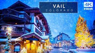 ️ Vail Colorado MASSIVE SNOW storm -  A cinematic walk through the world famous ski town