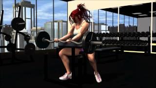 Biceps Workout Female Bodybuilder