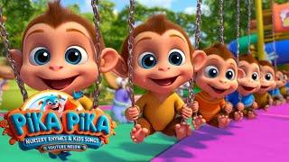 The Silly Monkeys | PIKA PIKA Nursery Rhymes & Kids Songs