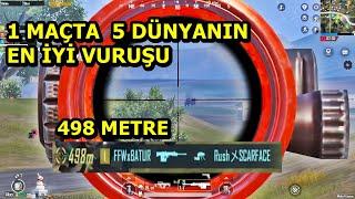 BİR MAÇTA 5 DÜNYANIN EN İYİ VURUŞU ! SINIRLARI AŞTIM YOK BÖYLE BİR ŞEY PUBG MOBİLE