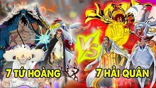 So Sánh Sức Mạnh 7 Hải Quân Vs 7 Tứ Hoàng | Phân Tích One Piece