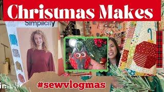 MY CHRISTMAS SEWING MAKES, #SEWVLOGMAS, THESE ARE QUILTY SEWING PROJECTS FOR THE HOLIDAY SEWING.