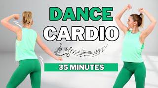 35 Min DANCE CARDIO WORKOUTDANCE CARDIO AEROBICS for WEIGHT LOSSKNEE FRIENDLYNO JUMPING
