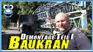 Demontage BaukranTEIL 1DER ABBAU