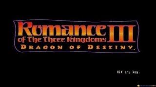 Romance of the three Kingdoms 3 gameplay (PC Game, 1992)