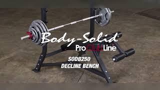 Body Solid Pro Clubline SODB250 Decline Bench | Fitness Direct