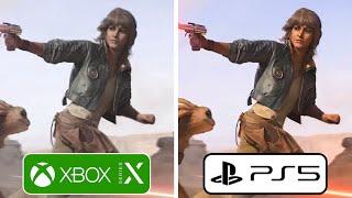 Star Wars Outlaws PS5 vs Xbox Series X Graphics Comparison