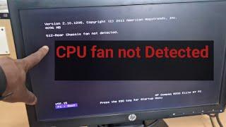 512 - Rear Chassis Fan Not  Detected ? Here's the 100% Fix for HP Compaq 8000 Elite  series desktop