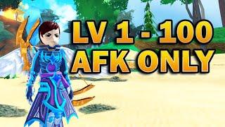 Level 1 to 100 Only AFK in World Zero on Roblox Part 1