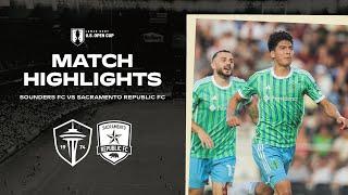 HIGHLIGHTS: Seattle Sounders FC vs. Sacramento Republic FC | U.S. Open Cup | July 9, 2024