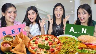 Fill in the Blank Food Challenge | Pizza, Burger, Maggi, Samosa Eating Challenge | Food Challenge