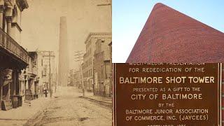 The Tallest Building in America in 1828: The red brick Phoenix Tower (Baltimore, Maryland)