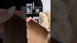 invisible tape in weft from endaringhair #tapeins #tapeinhairextensions #invisibletapein