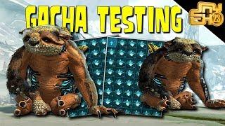 ARK GACHA TESTING - HOW TO GET THE BEST GACHA LOOT!  (ASCENDANT CRYSTALS)