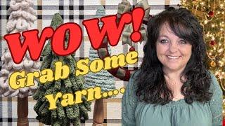 MAKE AWESOME CHRISTMAS DECOR WITH YARN 