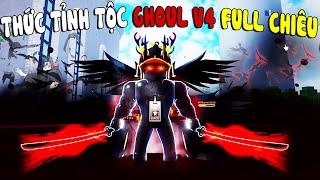 Roblox - THỨC TỈNH TẤT CẢ SKILL TỘC QUỶ V4 GHOUL BÓNG TỐI BAO TRÙM CẢN TẦM NHÌN KẺ THÙ - Blox Fruits