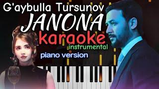 G’aybulla - JANONA | LYRICS • KARAOKE • TEKST • MATNI • PIANO• • MINUS | by kambarovoff жанона текст