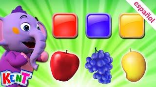 Kent el elefante | Aprende colores con Frutas  Aprendizaje divertido | Aprender colores