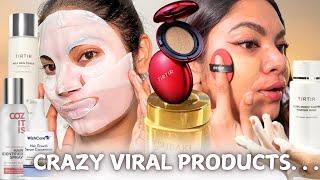 Crazy TikTok VIRAL Products: Tsubaki Hair Mask, TirTir Cushion Foundation,Wishcare Review ,Cozitis