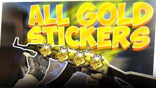 PGL Major Stockholm 2021 - All Gold Stickers