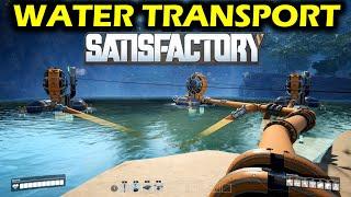 Satisfactory- Water Pipeline Explained: Max Efficiency | How to Extract Water | Coal Generator
