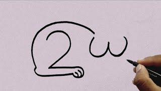 How to Draw Cat From 23 Number || Easy Cat Drawing || Animals Drawing | Number Drawing / Cat Drawing