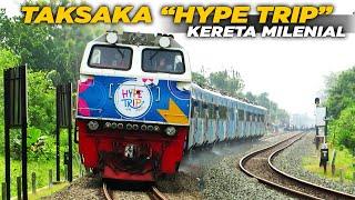 TAKSAKA HYPE TRIP DENGAN FASILITAS PALING LENGKAP, KERETA API TERBAIK DI INDONESIA‼️