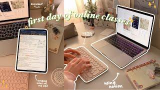 first day of online classes: a vlog 