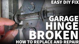 Garage Door Hinge Replacement - How to Replace a Broken Garage Door Hinge Do It Yourself Save Money