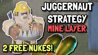 EASIEST WAY TO WIN JUGGERNAUT CHALLENGE // MINE LAYER STRATEGY | Roblox Tower Defense Simulator TDS